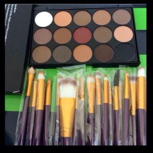New 20pcs makeup Brushes And Eyeshadow Palette